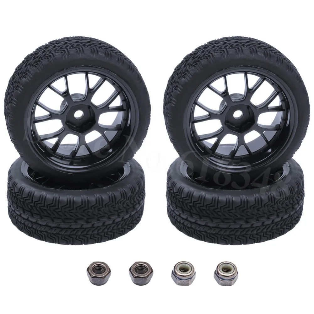4pcs Pack RC шины и колеса шириной 26 мм Hex 12 вставки пены для HSP HPI Himoto 1:10 дорожной модели