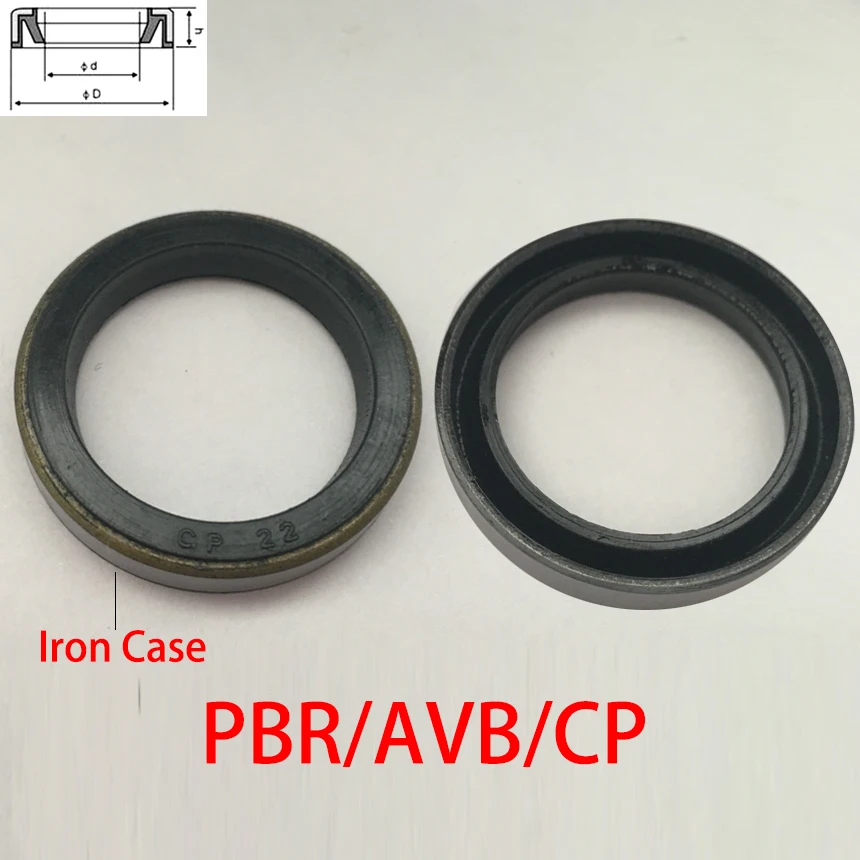 

PBR AVB CP 24*32*5 24x32x5 28*36*5 28x36x5 Iron Case Outer NBR Rubber Pneumatic Cylinder O Ring Cushion Buffer Oil Seal Gasket