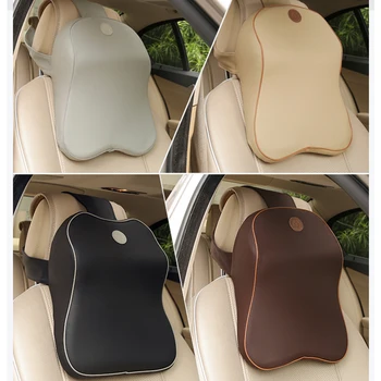 

Imitation racing seat leather Memory Cotton Car headrest Neck Pillow for volkswagen bmw mercedes ford toyota honda accessories