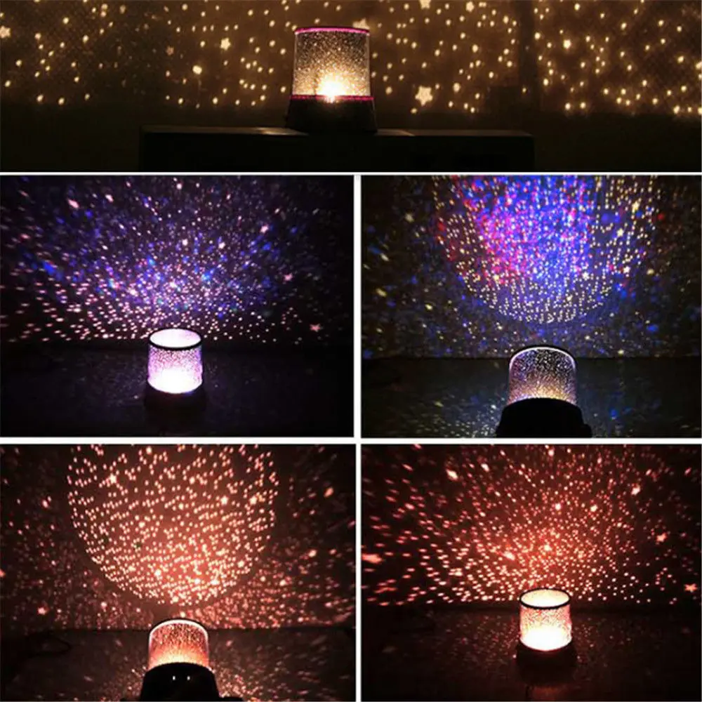 СВЕТОДИОДНЫЙ Ночник проектор Звездное небо Звезда Луна мастер для детей для сна Романтический Красочный светодиодный USB проекция лампа