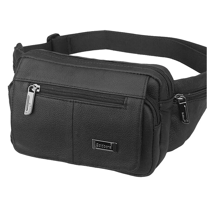 Camada de Couro Genuíno do Mensageiro Primeira Peito Pacote Marca Famosa Ombro Crossbody Bolsa Hip Bum Cintura Cinto Bolsas no Dia