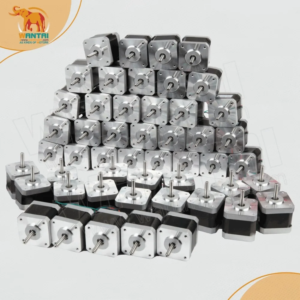 (German Ship& EU Free,CE,RoHS) 3D Reprap Makebot Printer, Robot,50 PCS Wantai 42BYGHW609,Nema 17 Stepper Motor 4000g.cm,1.7A CNC (German Ship& EU Free,CE,RoHS) 3D Reprap Makebot Printer, Robot,50 PCS Wantai 42BYGHW609,Nema 17 Stepper Motor 4000g.cm,1.7A CNC