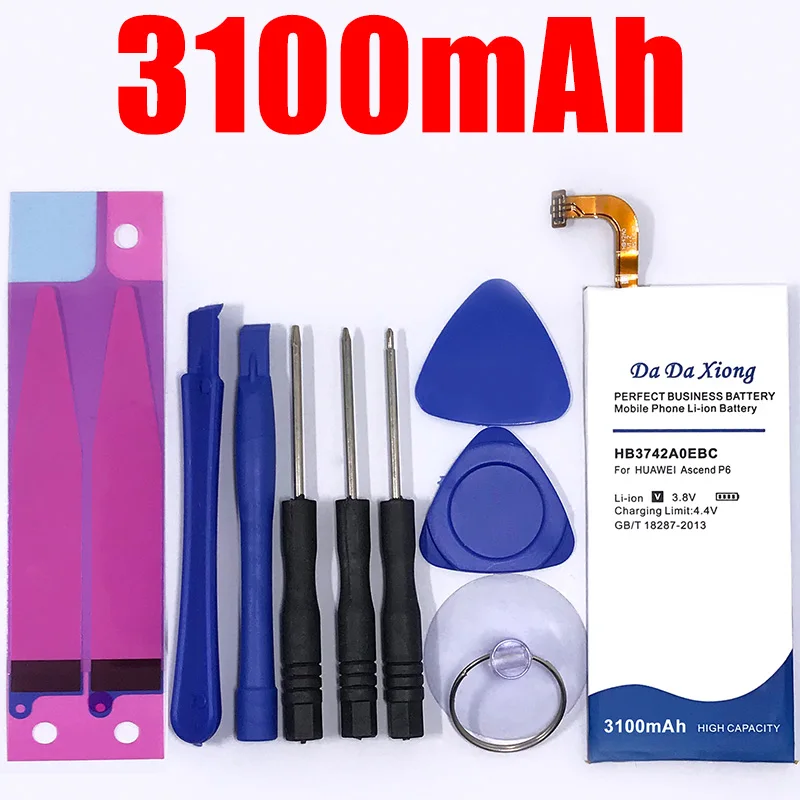 

3100mAh HB3742A0EBC Battery for Huawei Ascend P6 P6-U06 p6-c00 p6-T00/ Ascend G6 G620 G621 G620s G630