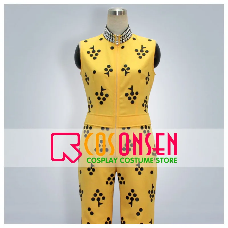 

COSPLAYONSEN ZONE-00 Byakko Cosplay Costume Yellow Balck Color All Size