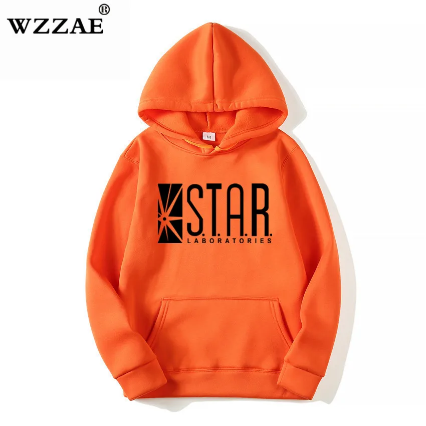 WZZAE STAR S. T. A. R. labs, черные мужские толстовки с капюшоном, Мужская толстовка, джемпер флэш Готэм Сити, комиксы, толстовка «Супермен»