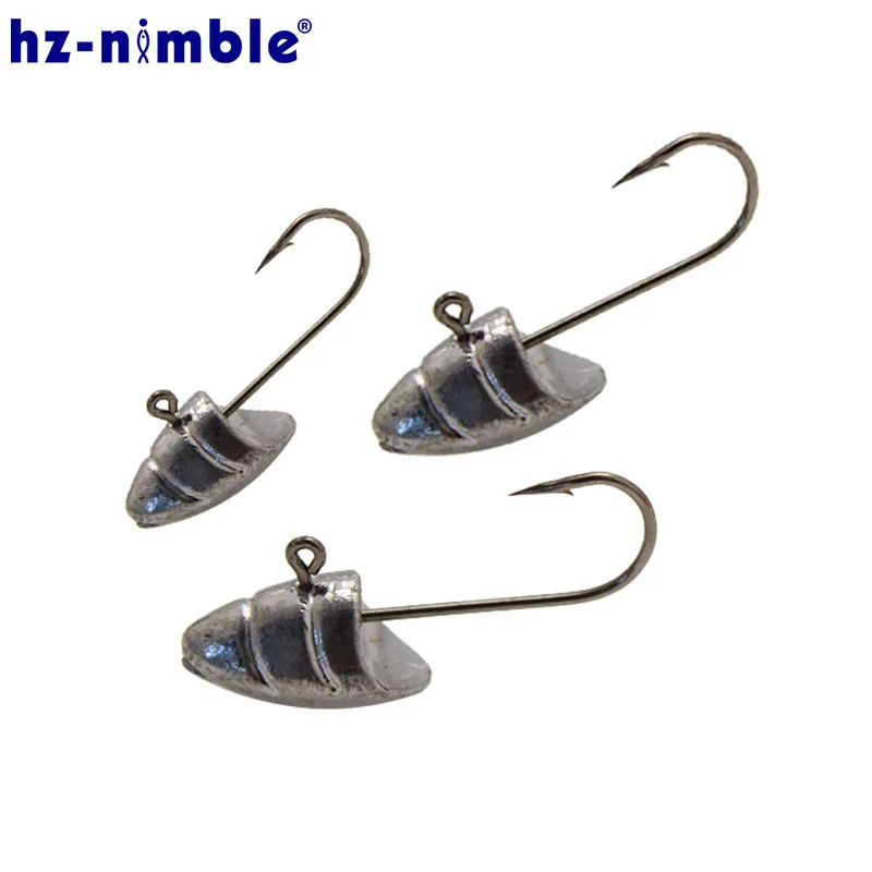 Крючки со свинцовой головкой HZ-NIMBLE 5 шт./лот 1 4 г 2 2. Приблизительные 3.