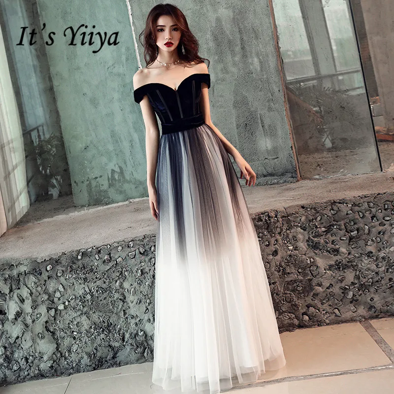 Это YiiYa, вечернее платье, сексуальное, тонкое, на бретельках, официальное платье, контрастный цвет, элегантное, на шнуровке, женские, вечерние, длинные платья E030 - Цвет: black