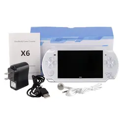 X6 ручной игры игроки 8 г 4,3 дюймов MP4 игровой консоли ТВ из игры Поддержка для Камера видео электронная книга игры