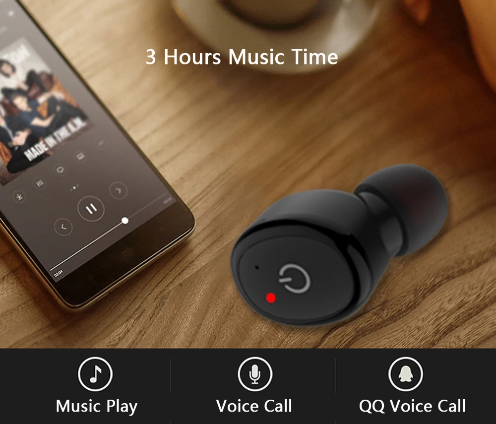 IPX8 Waterproof Bluetooth Earphone Mini V4.1 Wireless Headset Handsfree Car headfone Magnetic Charge Earbuds Sport Swim Earpiece (3)