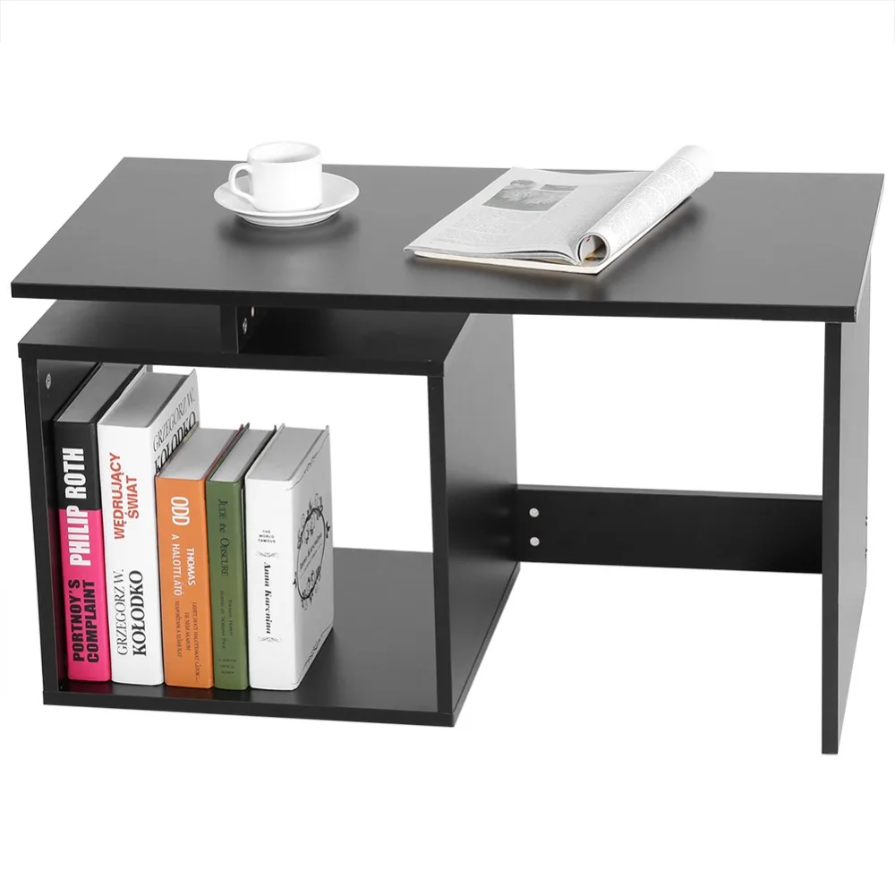 

67cm/ 26.4inch Modern Stylish Coffee Tea Table Living Room Desk Tables with Base Storage Shelf