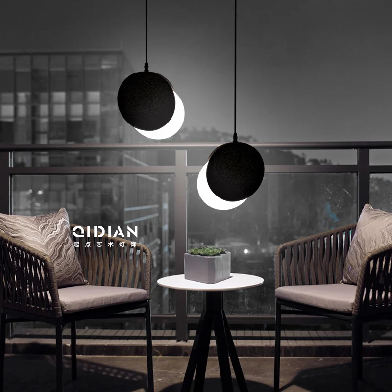 

Nordic simple bar hanging lamp colored Pendant Light restaurant, bedroom, bedside lights, modern art and creative lighting