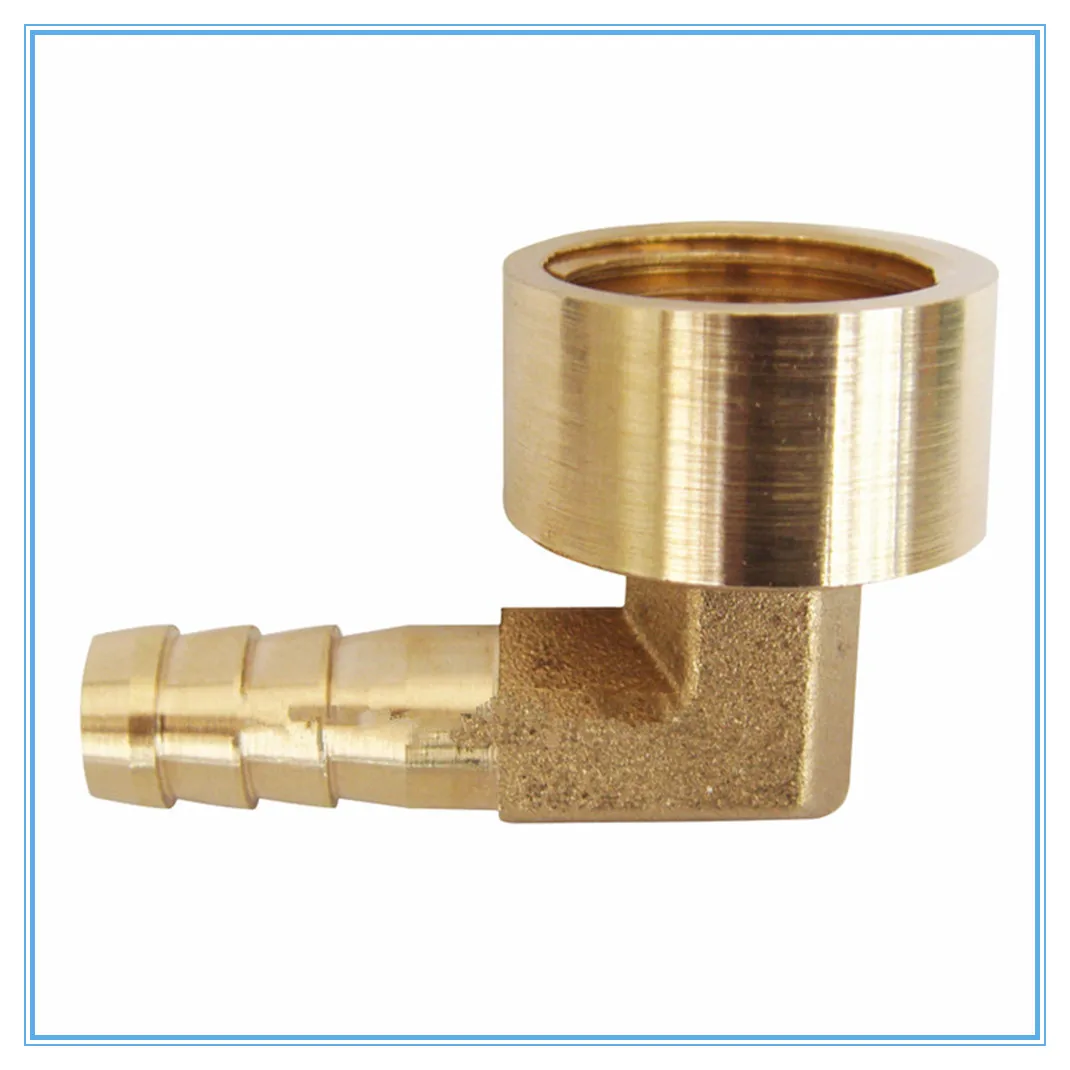 8 16mm Hose Barb X 1 2 Female Thread 90Degree Elbow Brass Barbed 