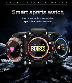 

GW68 Smart Watch Outdoor Sport Bluetooth Clock Waterproof IP67 Heart Rate Monitor Blood Oxygen Pressure For IOS Android Phone