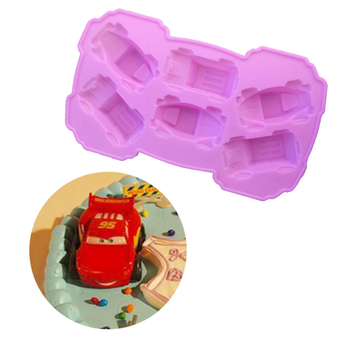 

Pastry Tools 1PC Silicone Soap Mold Cartoon Cars Shape Fondant Cake Chocolate Mold Cake Decorating Tools Baking Accessories
