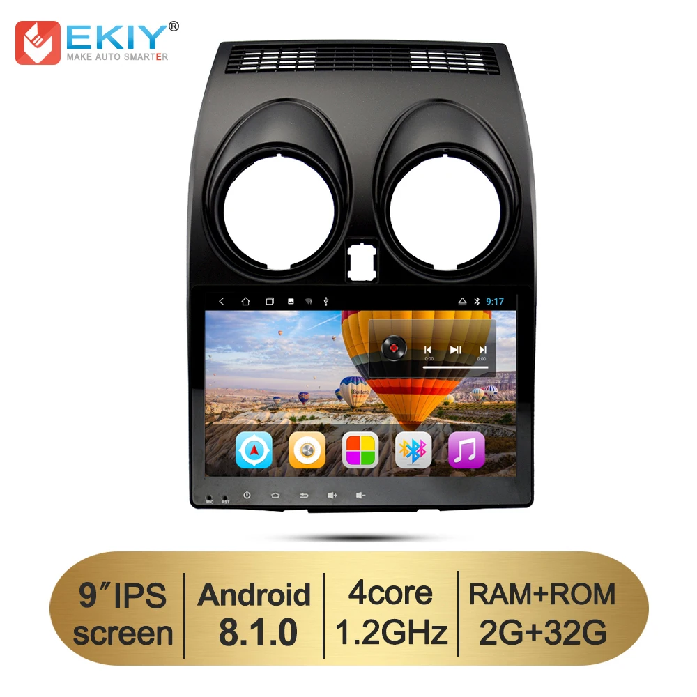 

EKIY Android 8.1 Car Multimedia Player 2din for Nissan Qashqai 2010 Dualis 2007-2014 GPS Navigation Stereo Auto Radio Multimedia
