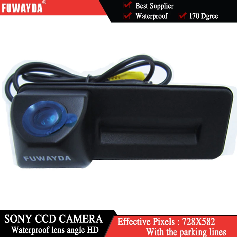FUWAYDA sony ccd For skoda octavia fabia audi A1 car Rear view camera Car parking camera Trunk handle camera Night vision