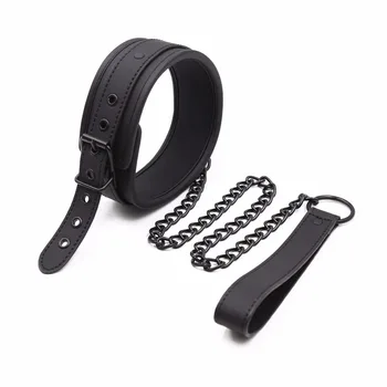 Thierry PU Leather SM Products Wrist Cuffs & Ankle Cuffs & Neck Collar Set, BDSM Bondage Sex Toys, Hancuffs Cosplay Accessories 2