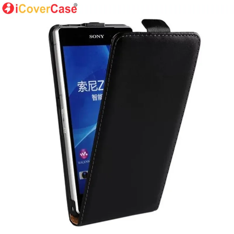 ICover бизнес чехол для Sony Xperia Z1 L39h C6903 Z2 Z3 Чехол Флип Натуральная кожа Coque сумка