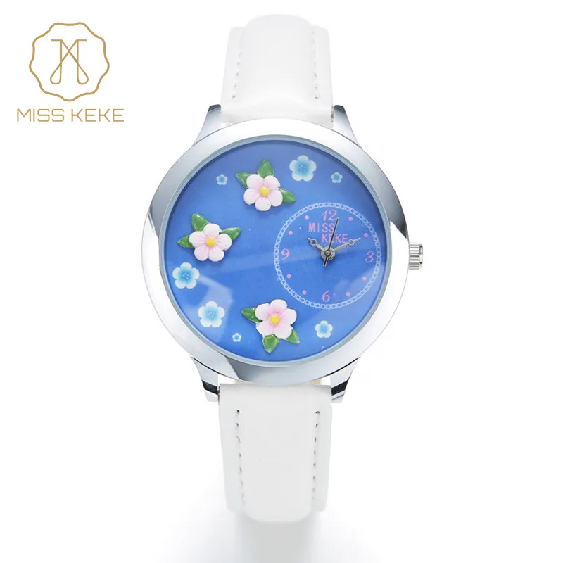 MISS KEKE 2018 new Geneva 3D clay Crystal Floral fashion Design bracelet watch quartz women Cartoon Ladies bule Wristwatches 013 MISS KEKE 2018 new Geneva 3D clay Crystal Floral fashion Design bracelet watch quartz women Cartoon Ladies bule Wristwatches 013