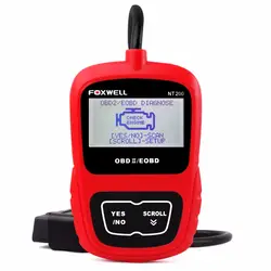 Автомобильные инструменты FOXWELL NT200 автомобиль инструмент для двигателя код читателя может OBDII/EOBD автомобильные инструменты универсальный