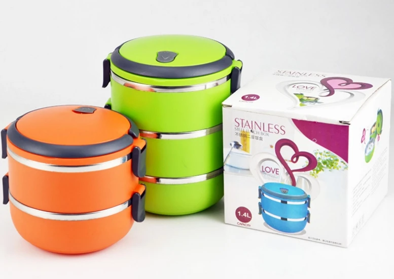 New Soup Bowl Dinnerware Set Stainless Steel Lunch Box Thermal