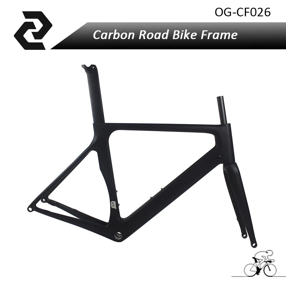 

OG-EVKIN Carbon Disc Road Frame For Max 28C Tire Carbon Raod Bike Frame With D Brakes And Flat Mount Brakes 48/51/54/56/58cm
