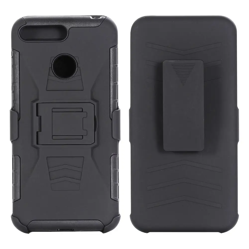 

Heavy Duty Armor Defend Case For Huawei Y9 Y7 Y6 Y5 Y3 2018 Shockproof Cover Belt Clip Holster