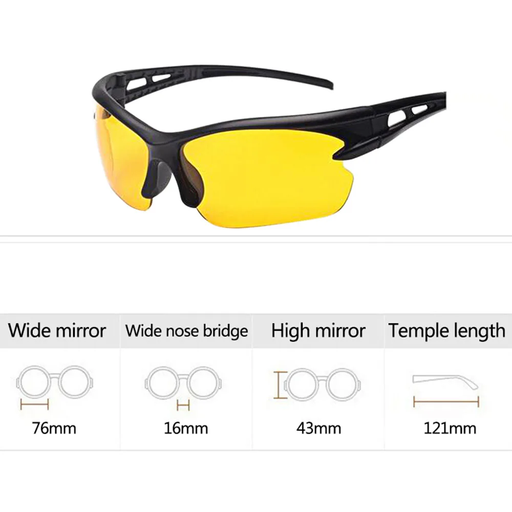 New arrival HD Night Vision Goggles Wind UV400 Protection Sunglasses