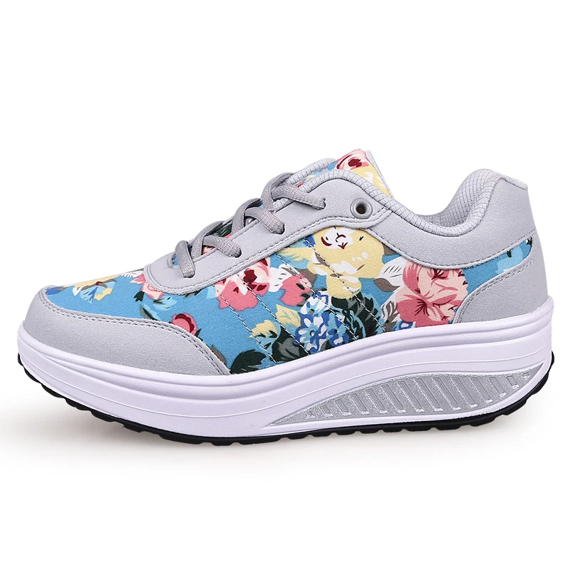Women Casual Shoes Printed Women Canvas Shoes Tenis Feminino Fashion Lace-up Platform Sneakers WSH3302 women shoes