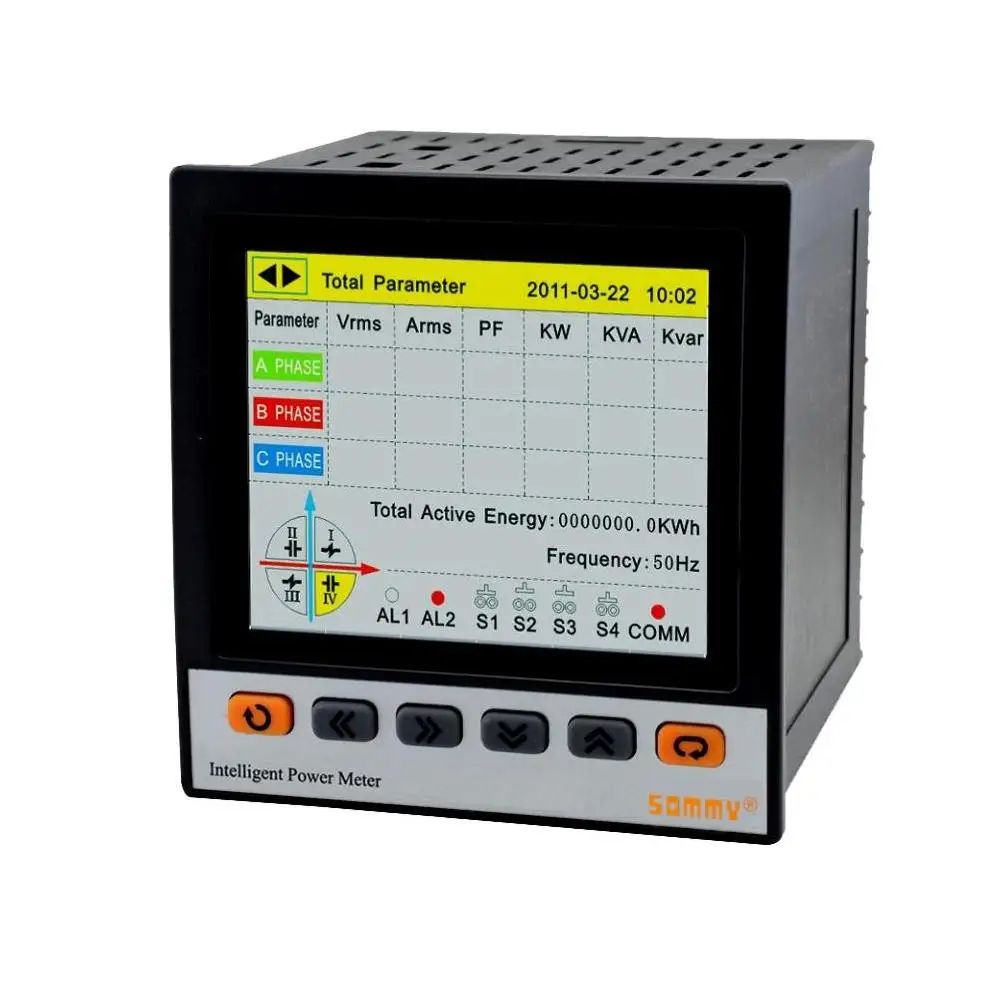 

Color Display Multi-function Energy Meter with Harmonics Analysis Function