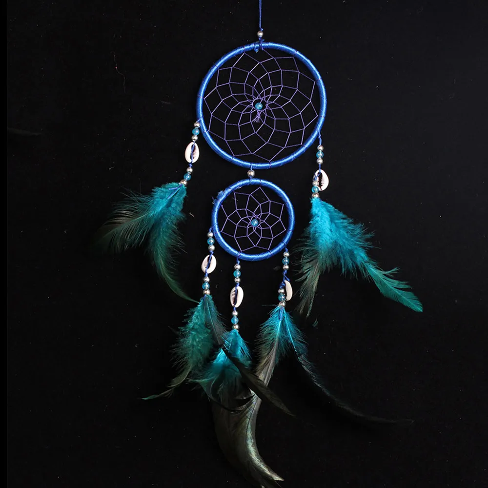 

Dream Catcher with Feather Wall Hanging Decoration Ornament Gift Wind Chime Kids Room Decoration Girls Gifts for Festival