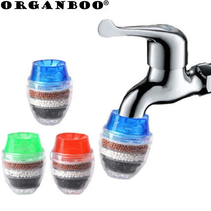 ORGANBOO 1PC Home Kitchen Activated Carbon Multilayer Water Filter Faucet Filter Tap Faucet Extender ORGANBOO 1PC Home Kitchen Activated Carbon Multilayer Water Filter Faucet Filter Tap Faucet Extender