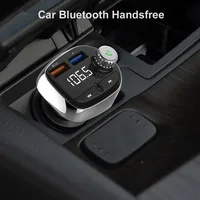 2 1a 2 Car Bluetooth FM Transmitter Wireless Hands Free Kit MP3 Music Player Support TF Card 5V 2.1A USB Charger FM Modulator #WL1 (2)
