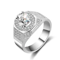 Свадебные Кольца для Для мужчин Bijoux джентльмен стерлингового серебра Жених Роскошные ювелирные изделия S925 Обручение кольцо Анелло Oro Uomo