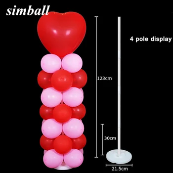 

2set Balloon Column Stand Kits Arch Stand with Frame Base and Pole Balloon Stand Wedding Birthday Party Decoration Kids Supplies