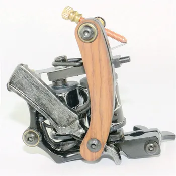 

Hot Sale Professional Coil Tattoo Machine Dual-coiled 10 Warp Coils Handmade Carbon Steel Guns For Shader Liner Free Shipping