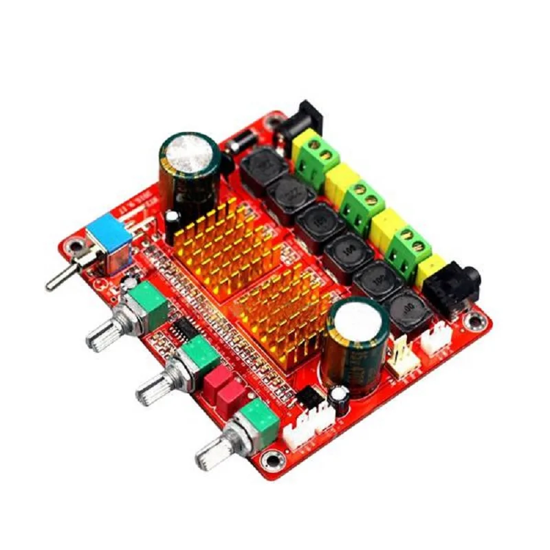 

Digital Amplifier Board 2x50W+100W TPA3116D2 2.1 Channel Class D HIFI Subwoofer DC 12V-26V