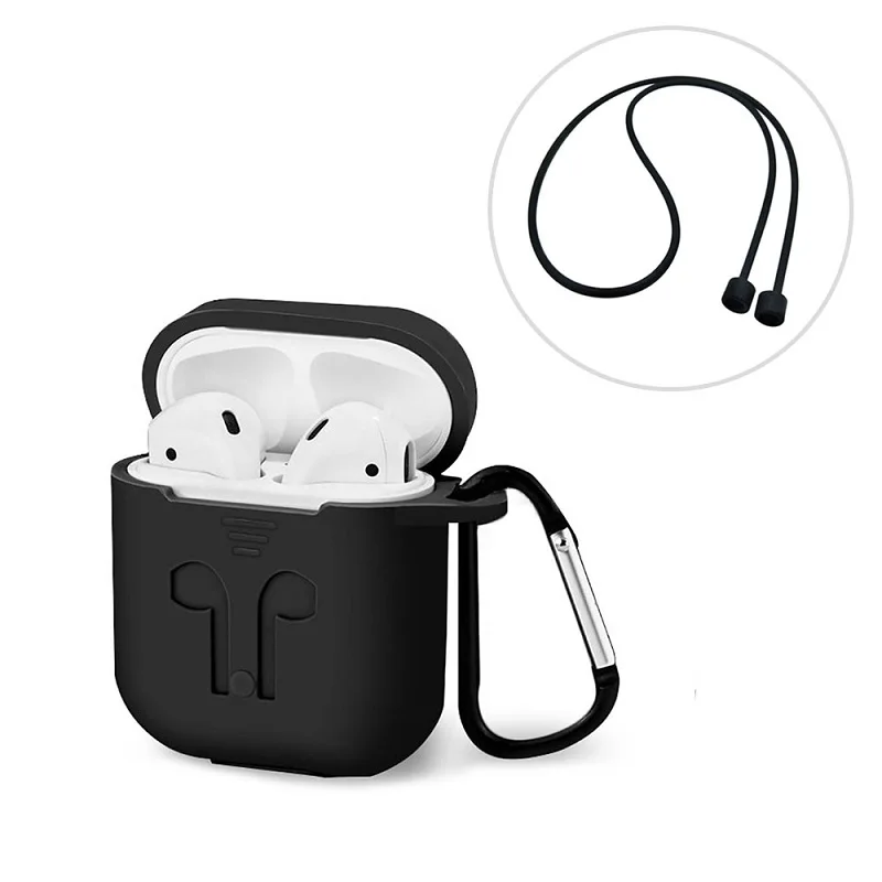Защитный силиконовый чехол для AirPods Earpods Apple наушники беспроводного bluetooth