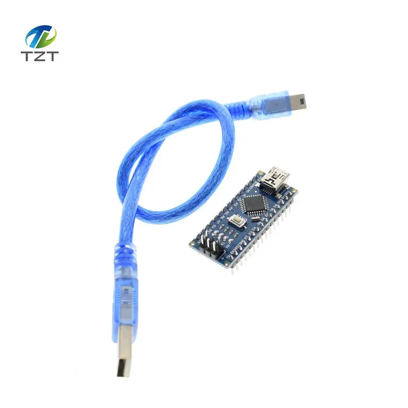 10 шт. NANO V3.0 ATMEGA328P с Загрузчиком Nano 3,0 контроллер совместимый nano CH340 USB драйвер 16 МГц с кабелем для Arduino