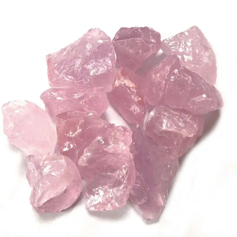 100 г натуральный сырой розовый кристалл кварца необработанный камень с лечебным действием, образцы E143 натуральный камень кристалл