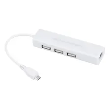 10/100 Мбит/с микро USB к сети LAN Ethernet RJ45 адаптер с 3 Порты и разъёмы USB 2,0 HUB адаптер кабель сплиттер для Мобильный телефон подставка планшетный ПК