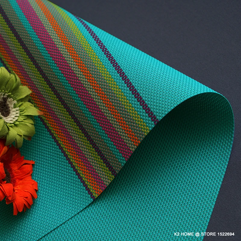  Home Decorative Table Mats PVC 45x30CM Table Placement Fashion Table Placemat Stain-resistant Table