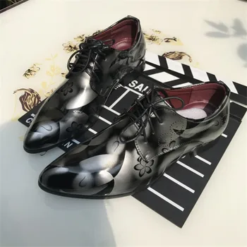 

2019 Men Dress Shoes Plus Size Men Business Shoes Black Brown Breathable Low Top Men Formal Office Shoes Wedding Oxford Shoes