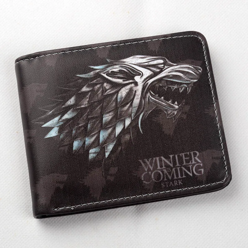 Кошелек "Игра престолов" дом Старков из серии Winterfell с логотипом Bi Fold Мужской кошелек для денег - Цвет: GT-02