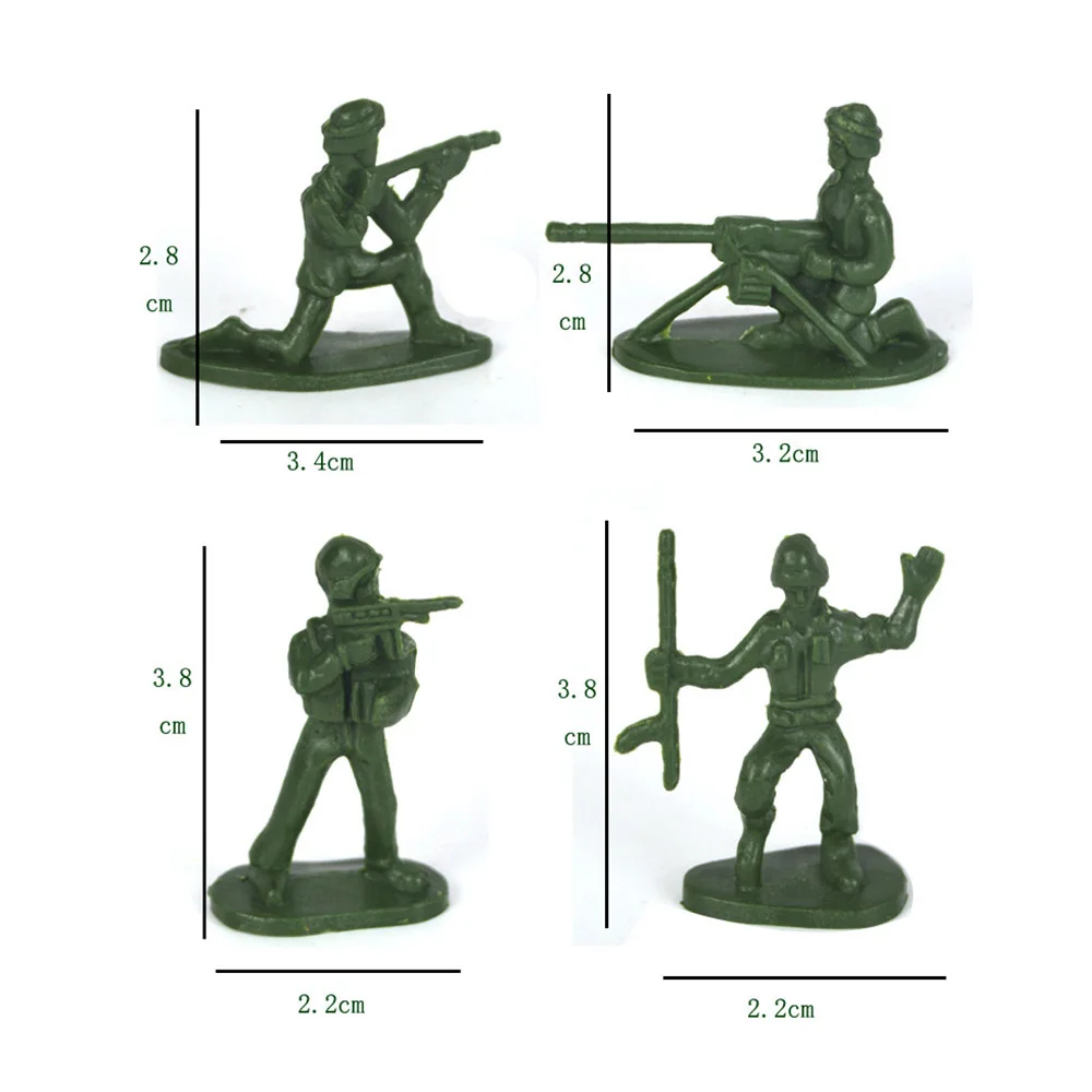 100 шт./упак. мини солдат военная модель Пластик игрушка, армейская куртка Для мужчин цифры Набор для игры в подарок модель игрушки для детей мальчиков