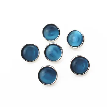 

New arrive 20pcs/lot blue cat eyes stone snap buttons for 12mm snap button bangle bracelet ginger chunky interchangeable jewelry