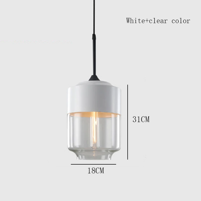 Скандинавский модный светодиодный подвесной светильник, стеклянная Подвесная лампа, настольная лампа для бара, гостиной, ресторана, Подвесная лампа, Кухонные светильники - Цвет корпуса: D 1
