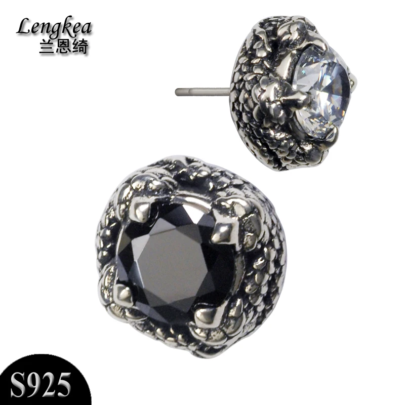 

Men earrings men jewelry 925 silver earrings with stones stud earrings fashion woman jewelry piercing charms trinket male jewel