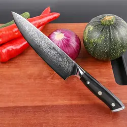 Mokithand 8 дюймов Дамаск шеф-повар ножи острые VG10 японский 67 слой Кухня Ножи профессии Японии Сталь Ножи с G10 ручка