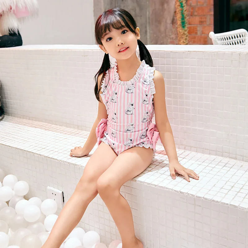 Maillot De Bain Pour Bebe Espagnol Filles Enfants Eruption Garde Maillot De Bain Coton Doux Bebe Fille Une Piece Tenue Ete Bikini Avec Des Nœuds Aliexpress